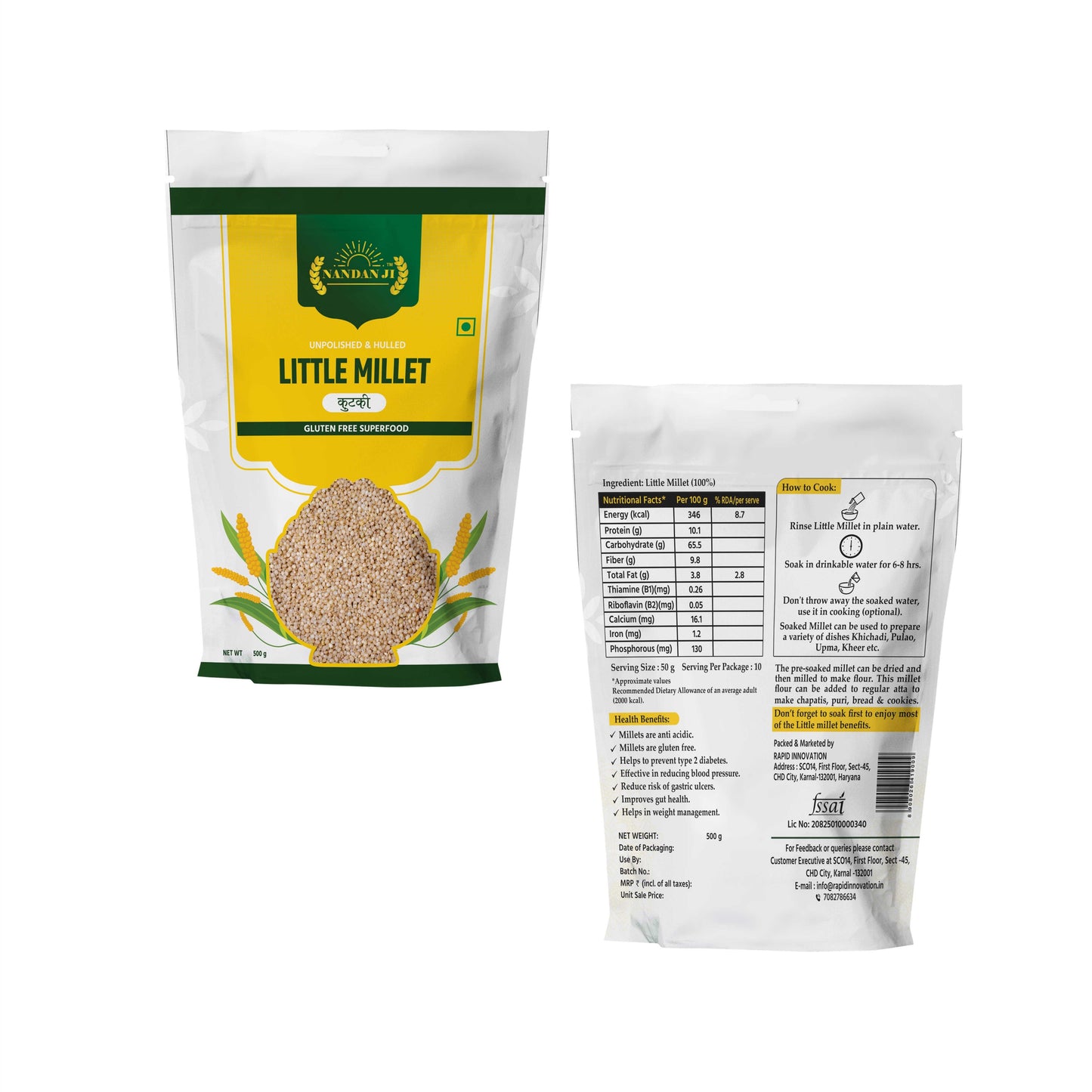 Little (Kutki) Millet (Rice Substitute) 500 g